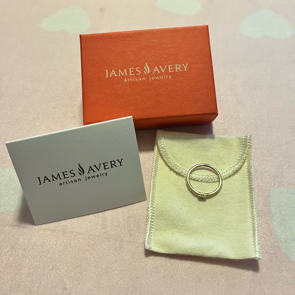 James Avery Gold Heart Ring - Picture 9 of 9